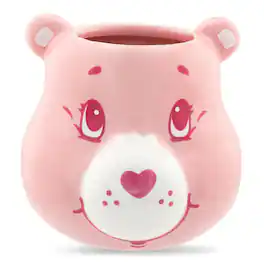 Silver Buffalo - Care Bears Cheer Bear Sculpted Ceramic Mini Mug | Holds 3 Ounces - Pink