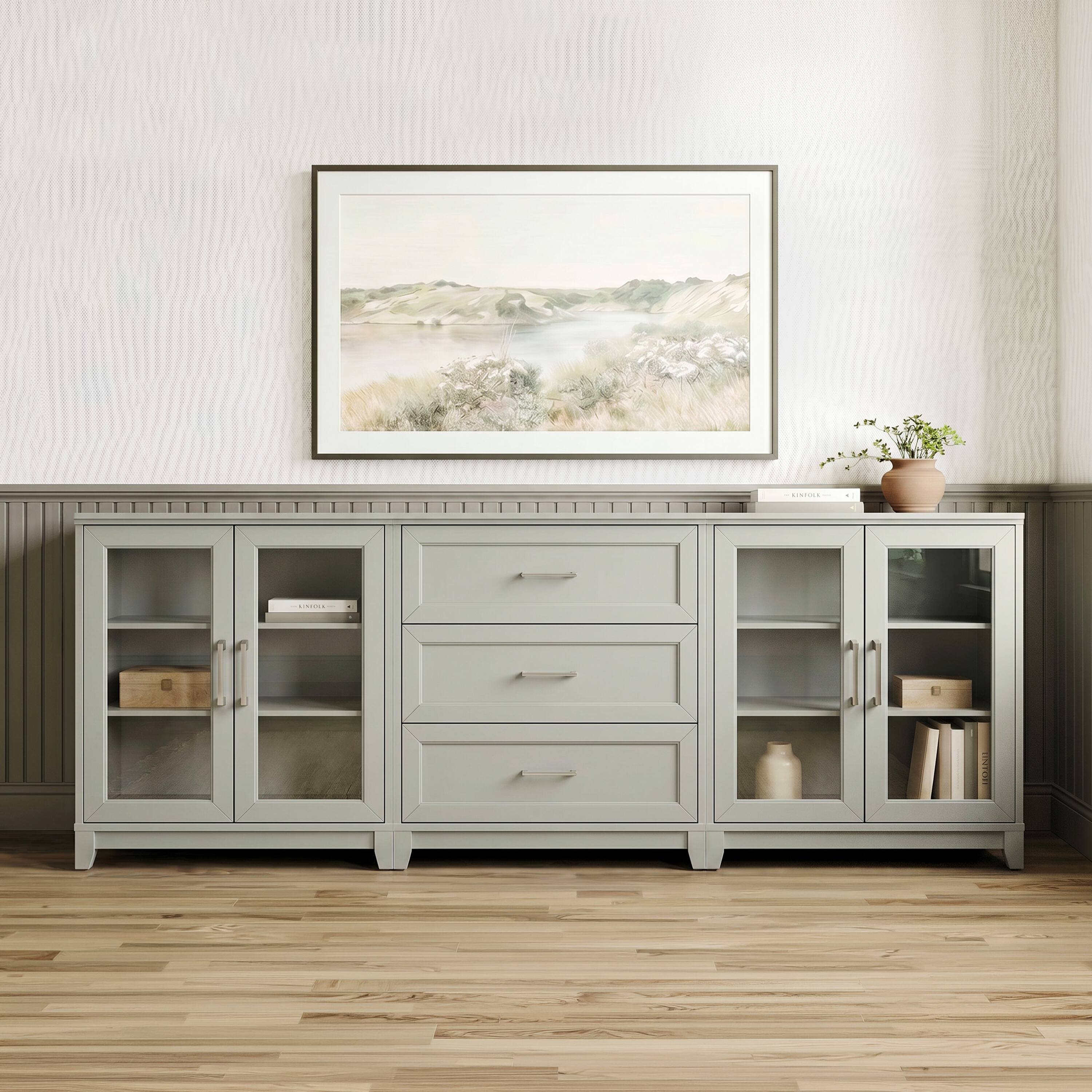 Bedford Gray/Brushed Stainless Steel Hardware
