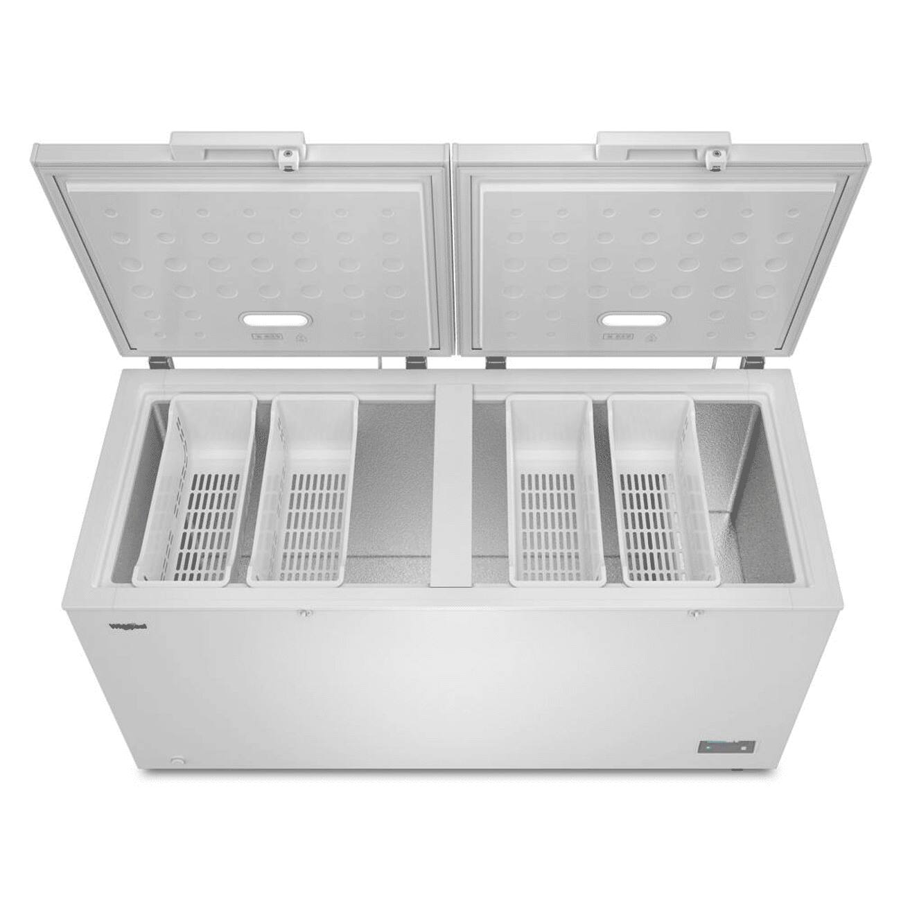 Alt View 8. Whirlpool - Whirlpool 19 cu. ft. Convertible Freezer-to-Fridge Chest Freezer with 4 Storage Baskets - White.