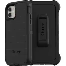 OtterBox - Defender Pro Series Rugged Protection Case and Holster - iPhone 11 - Black
