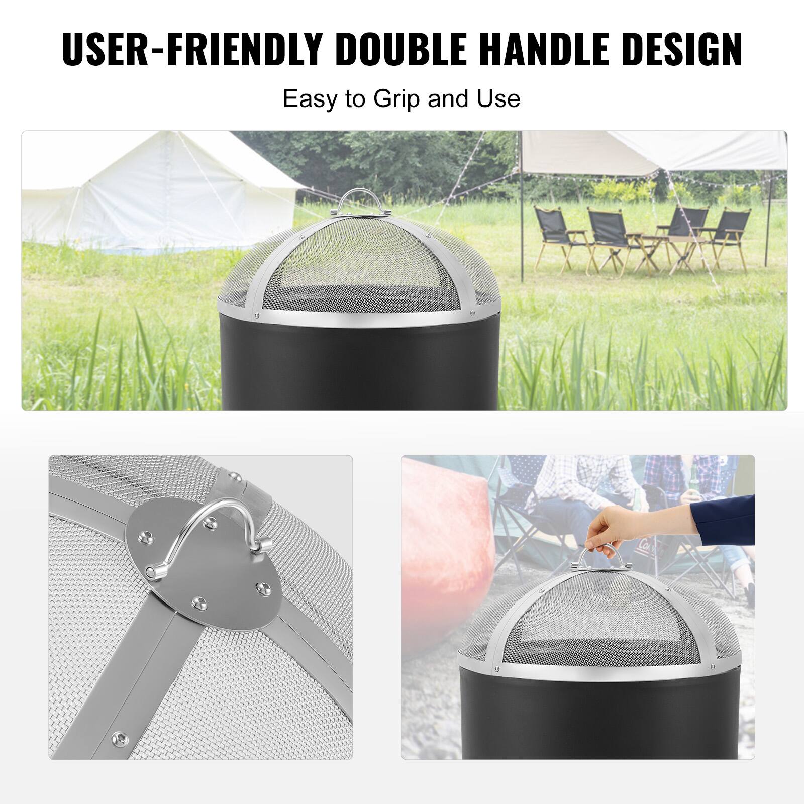 USER-FRIENDLY DOUBLE HANDLE DESIGN  
Easy to Grip and Use