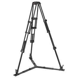 Manfrotto - 3-Section Aluminum Twin Leg Video Tripod with Ground Spreader