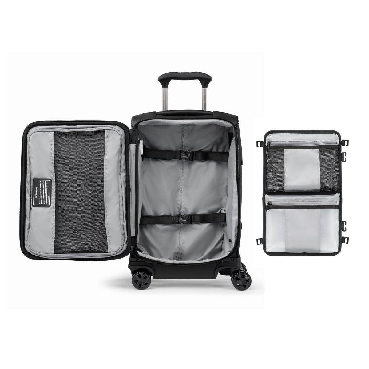 Alt View 1. Travelpro - Travelpro Crew Classic Lightweight Softside Expandable 20" Carry On Spinner - Titanium Grey.
