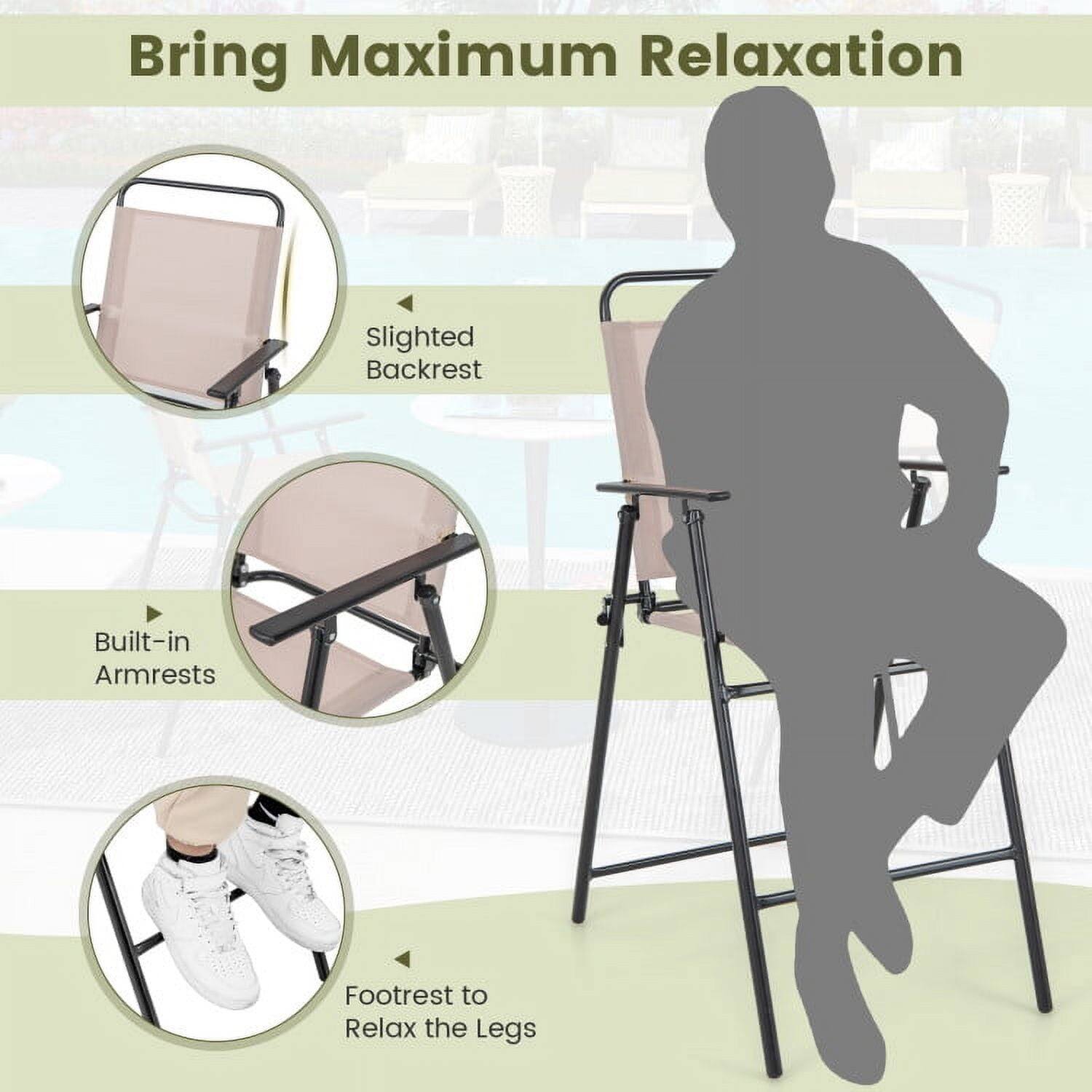 Bring Maximum Relaxation

- Slightly Backrest
- Built-in Armrests
- Footrest to Relax the Legs