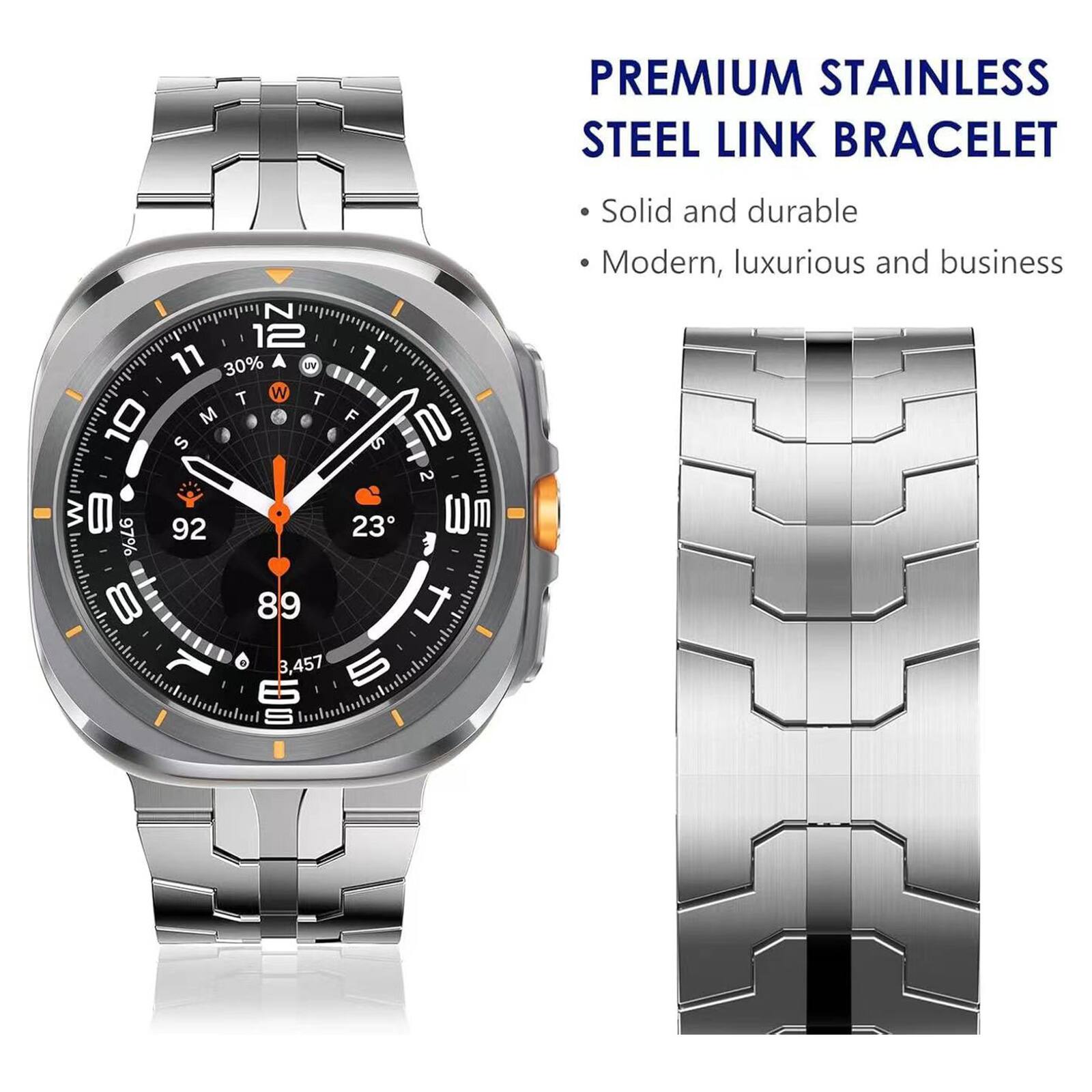 PREMIUM STAINLESS STEEL LINK BRACELET

- Solid and durable
- Modern, luxurious and business