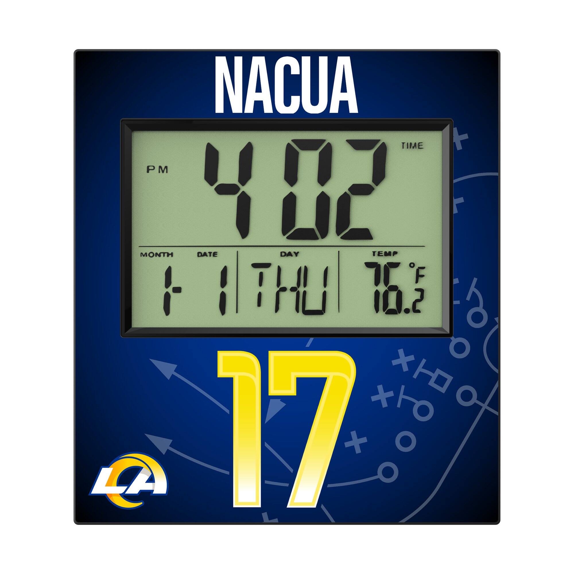 NACUA

PM 4:02

MONTH 1 DATE 1 DAY THU TEMP 76.2°F

17

LA