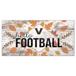 Fan Creations - Vanderbilt Commodores 6'' x 12'' Hello Football Wall Art - White