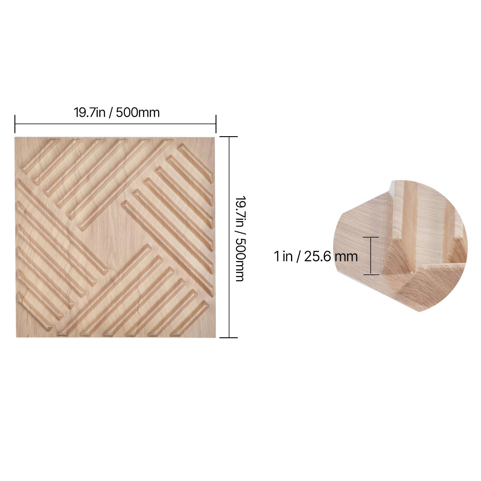 19.7in / 500mm  
19.7in / 500mm  
1in / 25.6mm