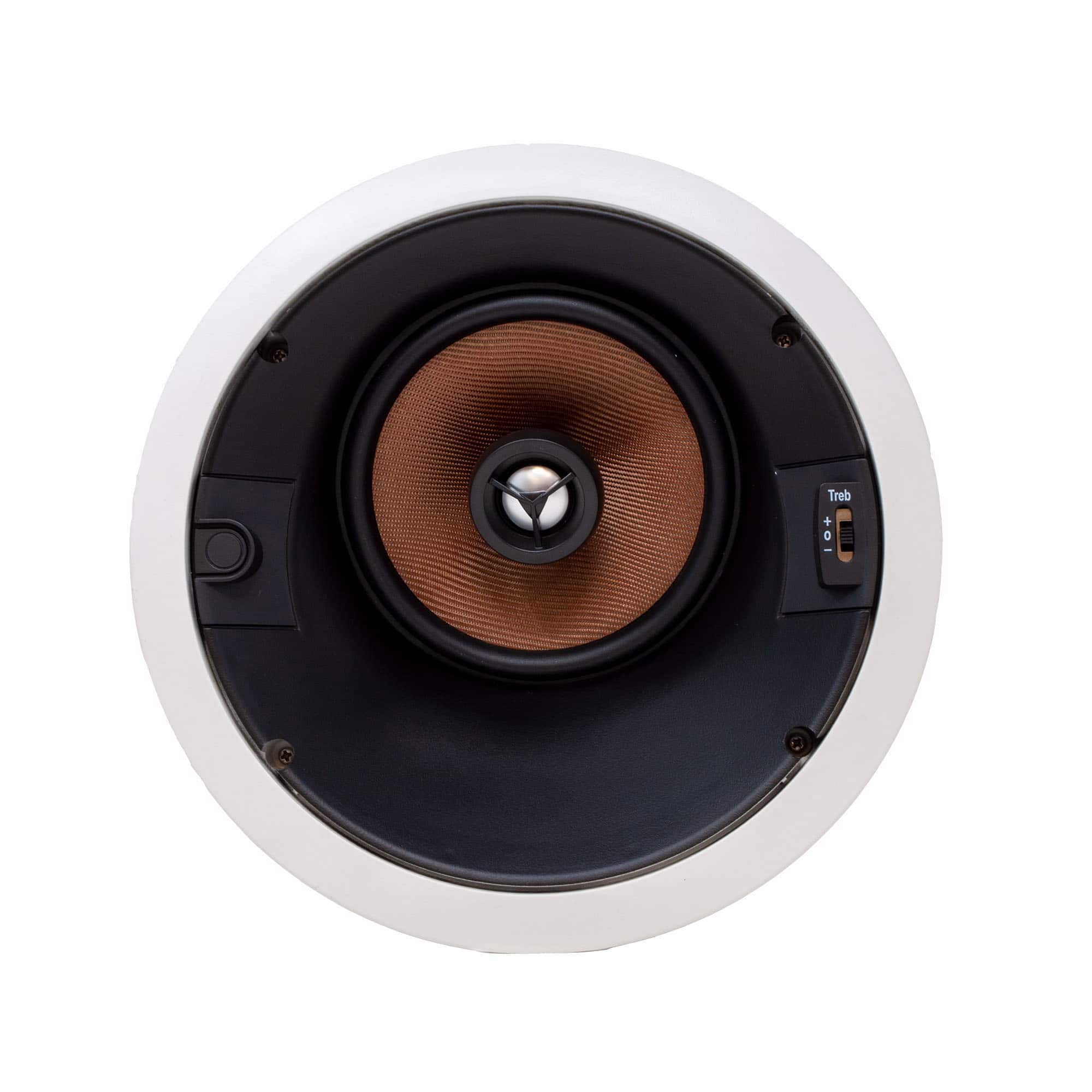 Legrand - HT7655 7000 Series Angled In-Ceiling Speaker (Each) - Black/Gray
