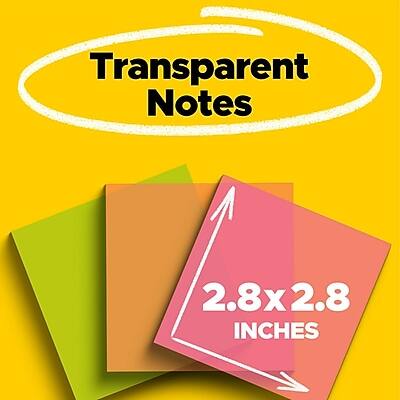 Transparent Notes  
2.8 x 2.8 inches