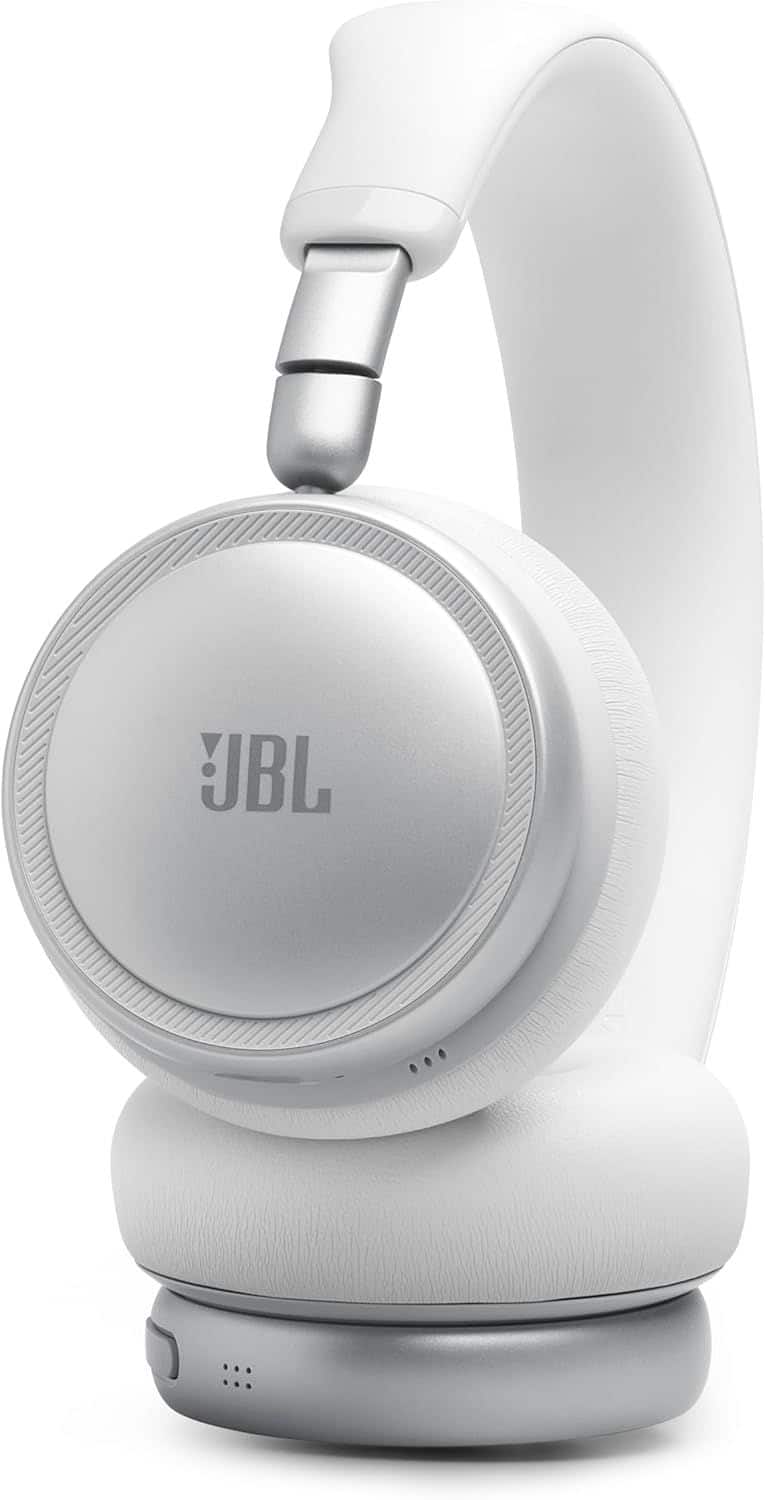 JBL Live 680NC On Ear Noise Cancelling Wireless Headphones White