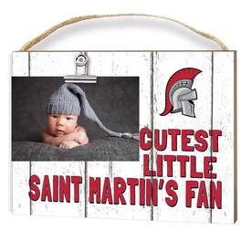 Jardine - Saint Martin's Saints 8" x 10" Cutest Little Fan Weathered Team Logo Clip Photo Frame - White