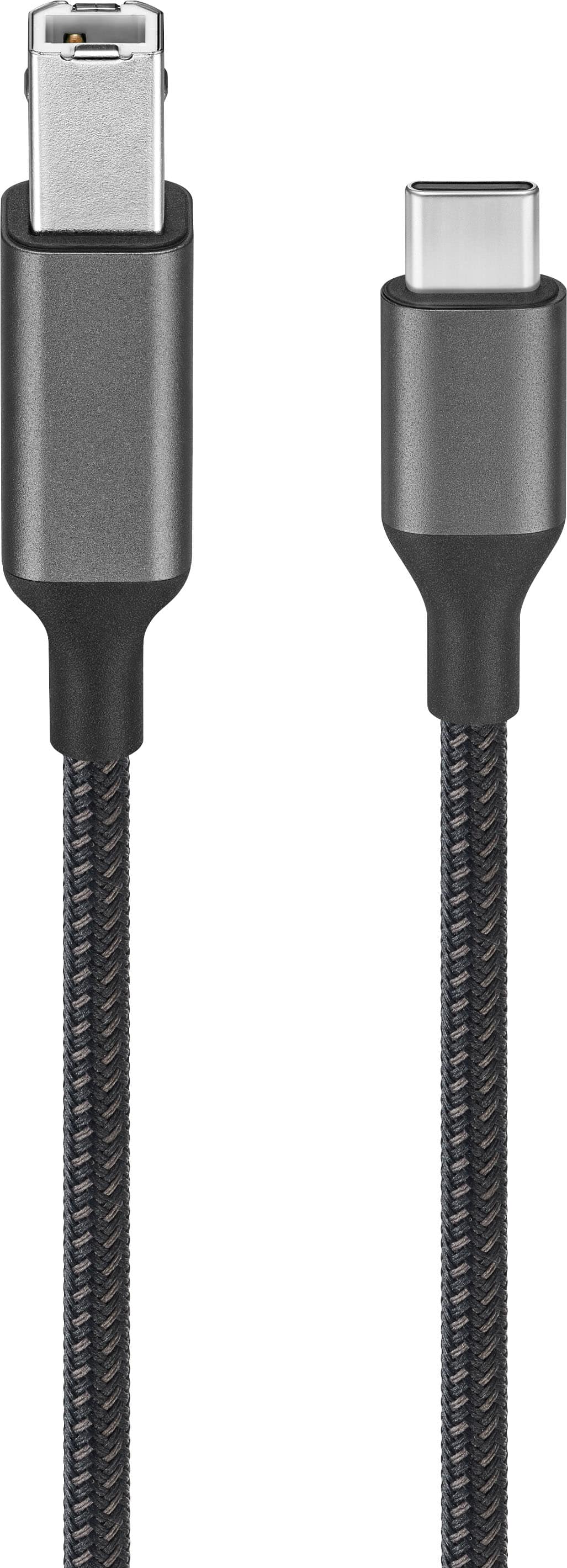 Alt View 12. Insignia™ - 6-Foot USB-C to USB-B Printer Cable - Black.