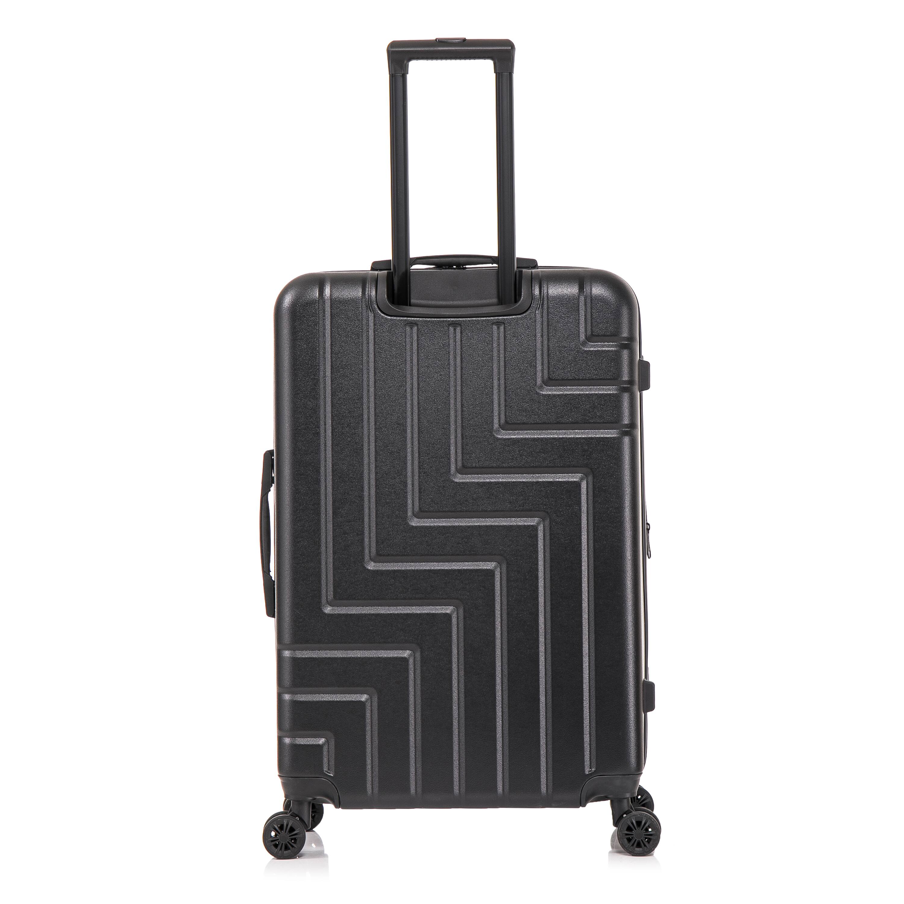 Alt View 3. DUKAP - Zahav Lightweight Hardside Spinner Luggage 28" - BLACK.