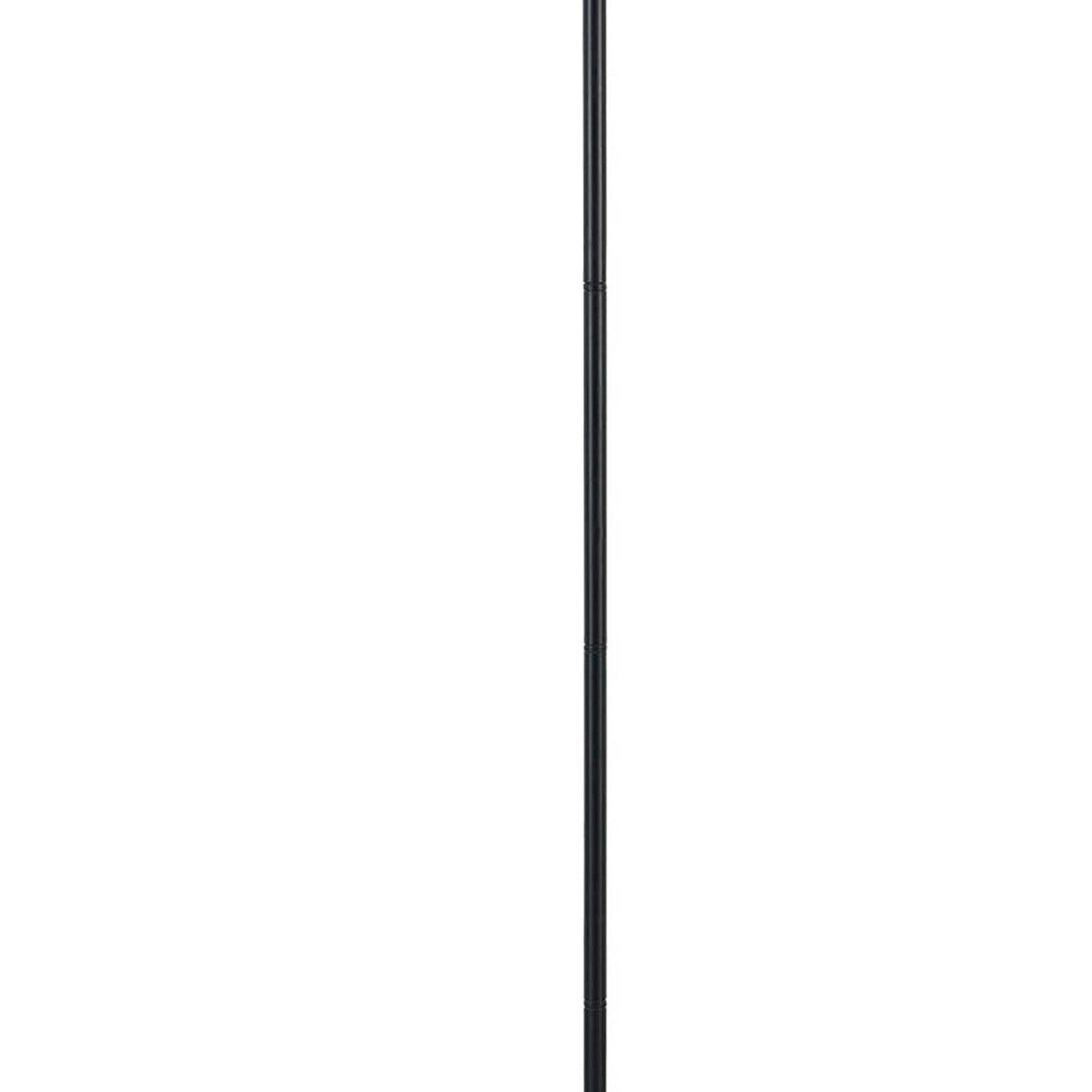 Left. Manhattan Lane - Metal Round 3 Way Torchiere Lamp with Frosted Shade.
