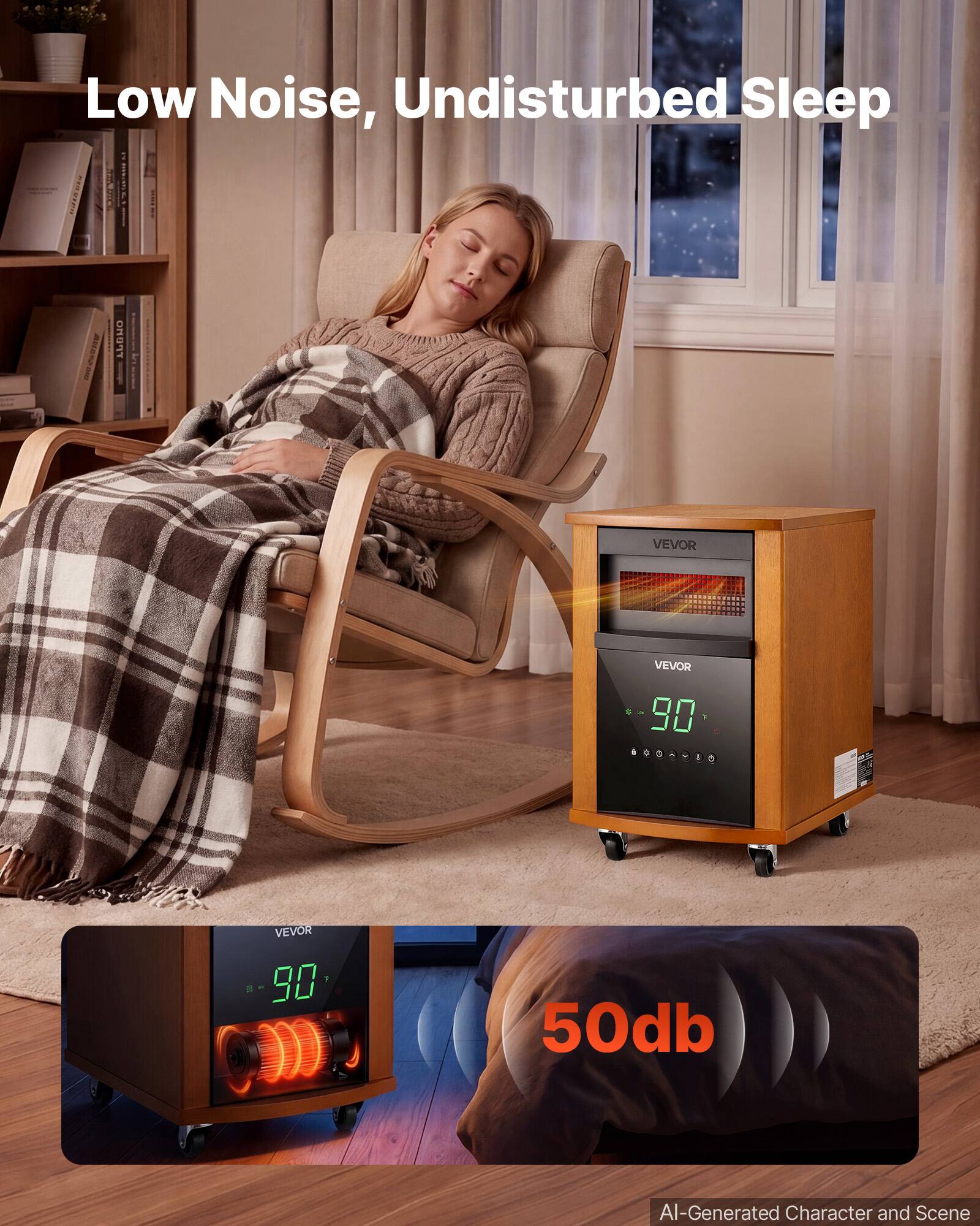 Low Noise, Undisturbed Sleep

Trono
VEVOR
VEVOR 90
50db

AI-Generated Character and Scene