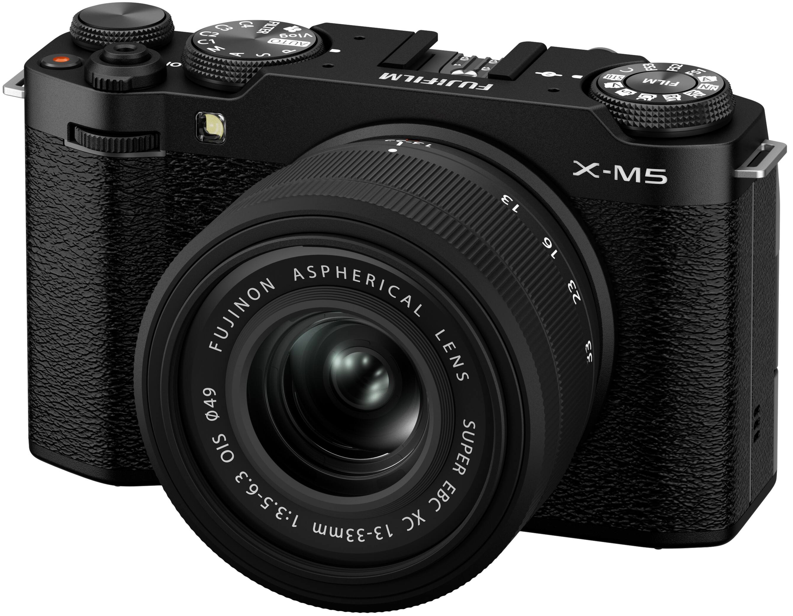FUJIFILM X-M5  
FUJINON ASPHERICAL LENS  
SUPER EBC XC 13-33mm  
1:3.5-6.3  
49mm  
OIS