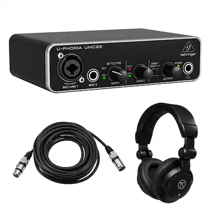U-PHORIA UMC22
OMDAS
CLIP CLIP
SIG SIG
GAIN 1
INST 2
MIC/LINE 1
GAIN 2
behringer
DIRECT
POWER
MONITOR OUTPUT