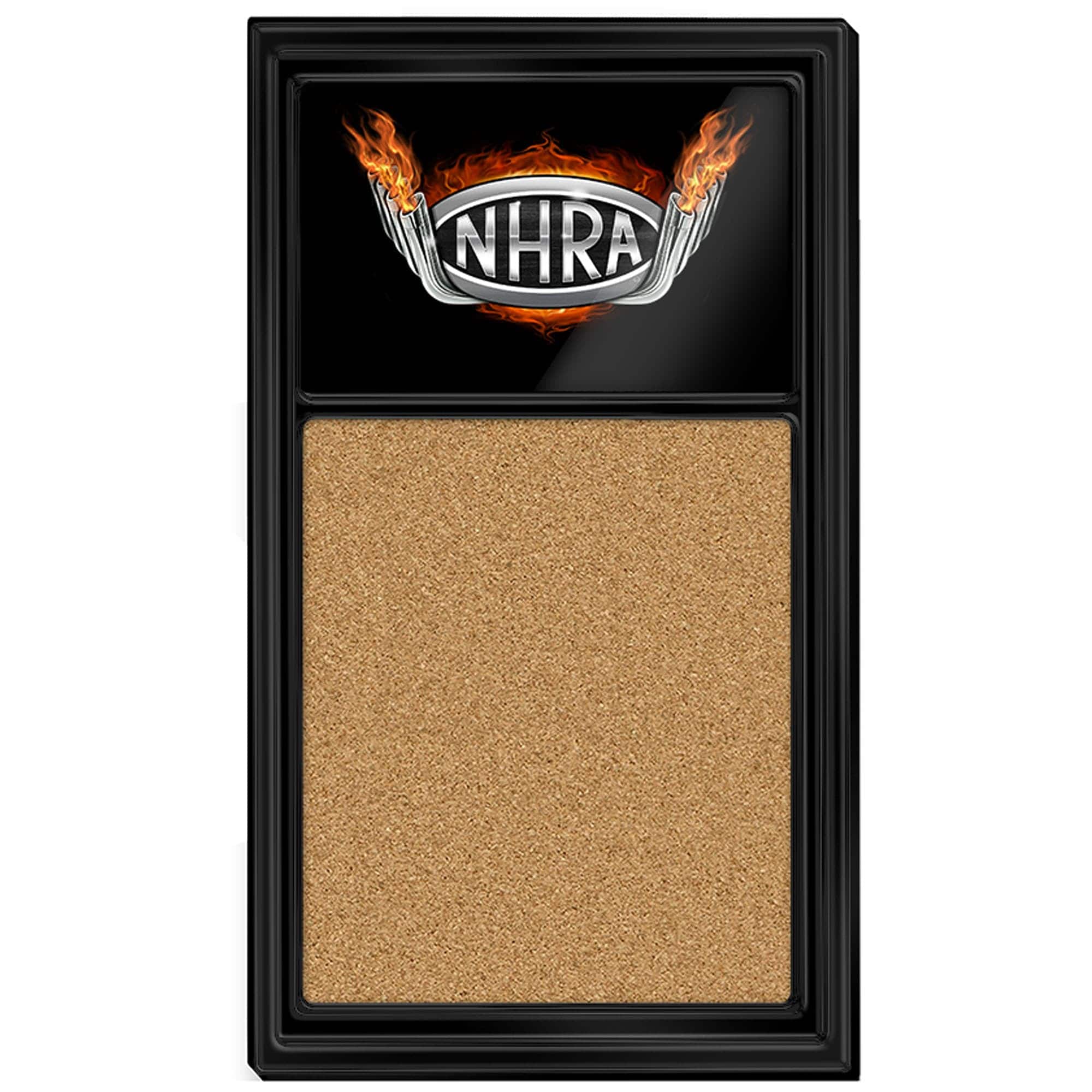 The Fan-Brand - NHRA Header Pipes 31'' x 17.5'' Cork Note Board - Multicolor