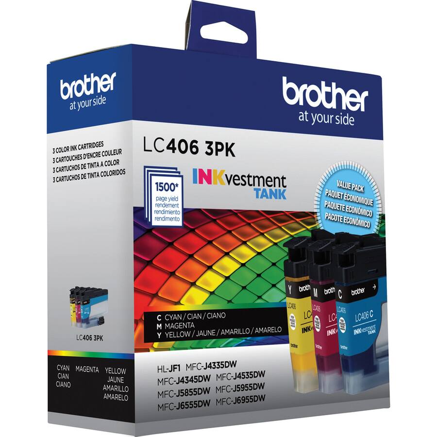 Brother LC4063PKS INKvestment Tank Standard yield Ink 3 Pack Color