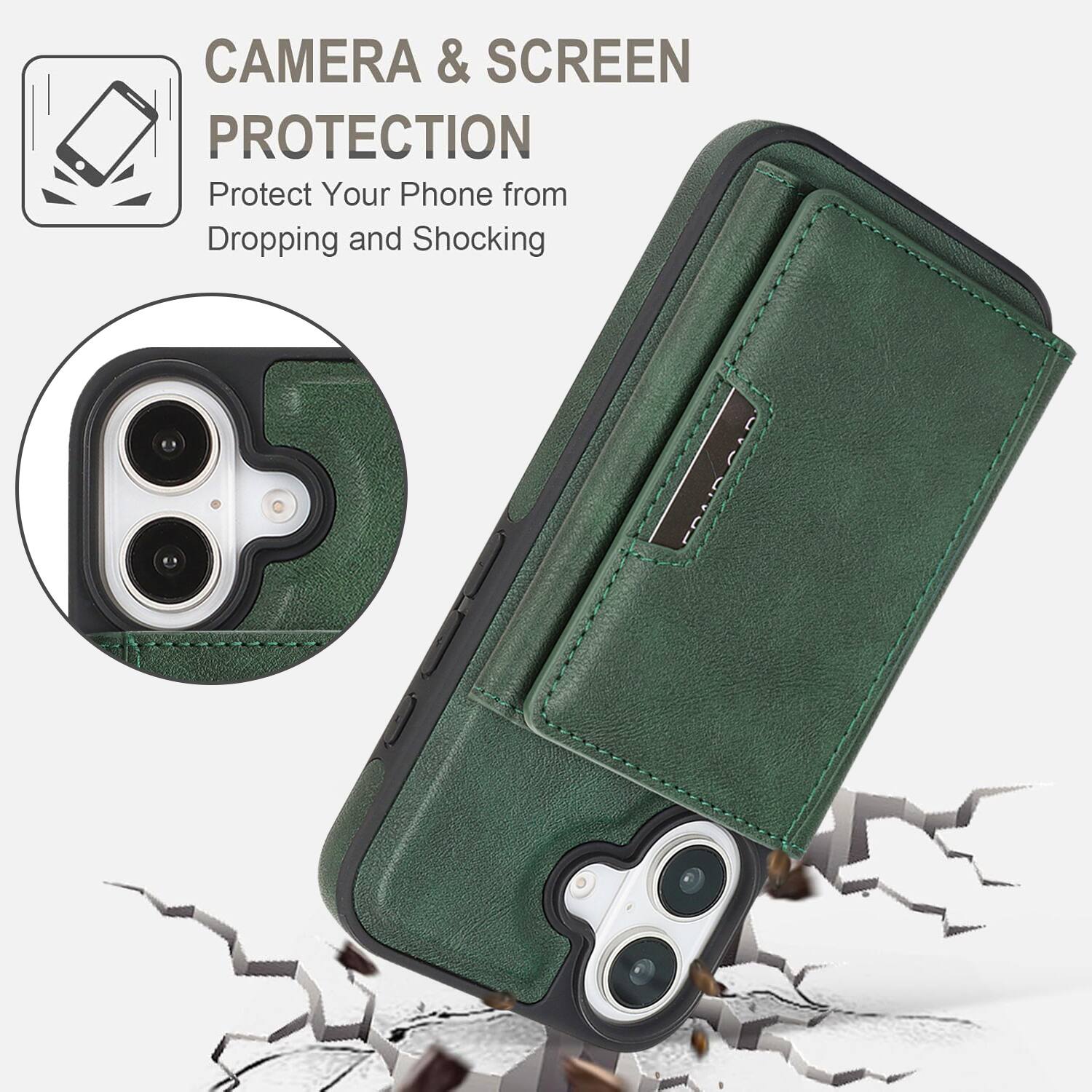 CAMERA & SCREEN PROTECTION  
Protect Your Phone from Dropping and Shocking