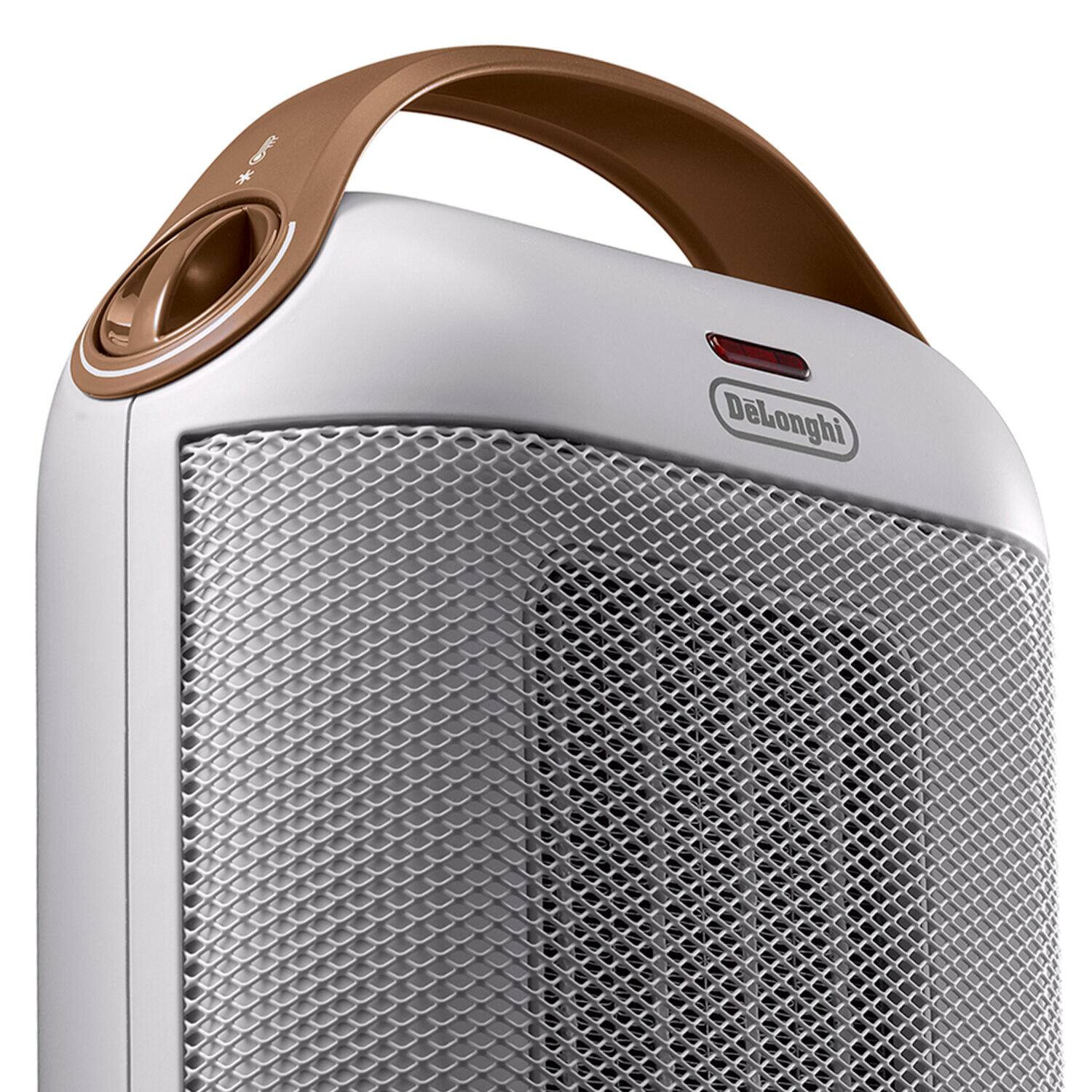 Alt View 6. De'Longhi - Capsule Compact Ceramic Heater in White - White.