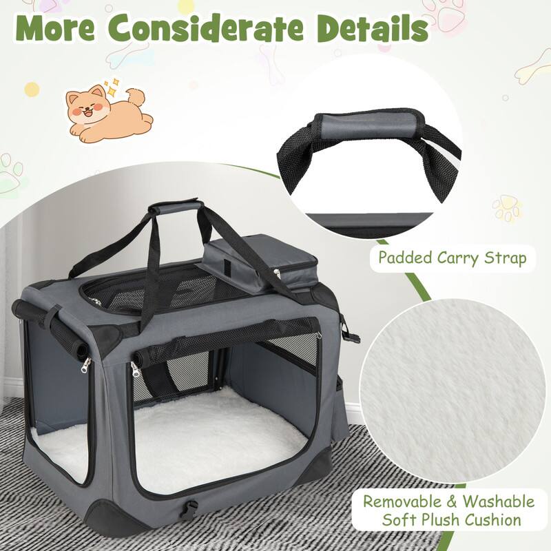 More Considerate Details

- Padded Carry Strap
- Removable & Washable Soft Plush Cushion