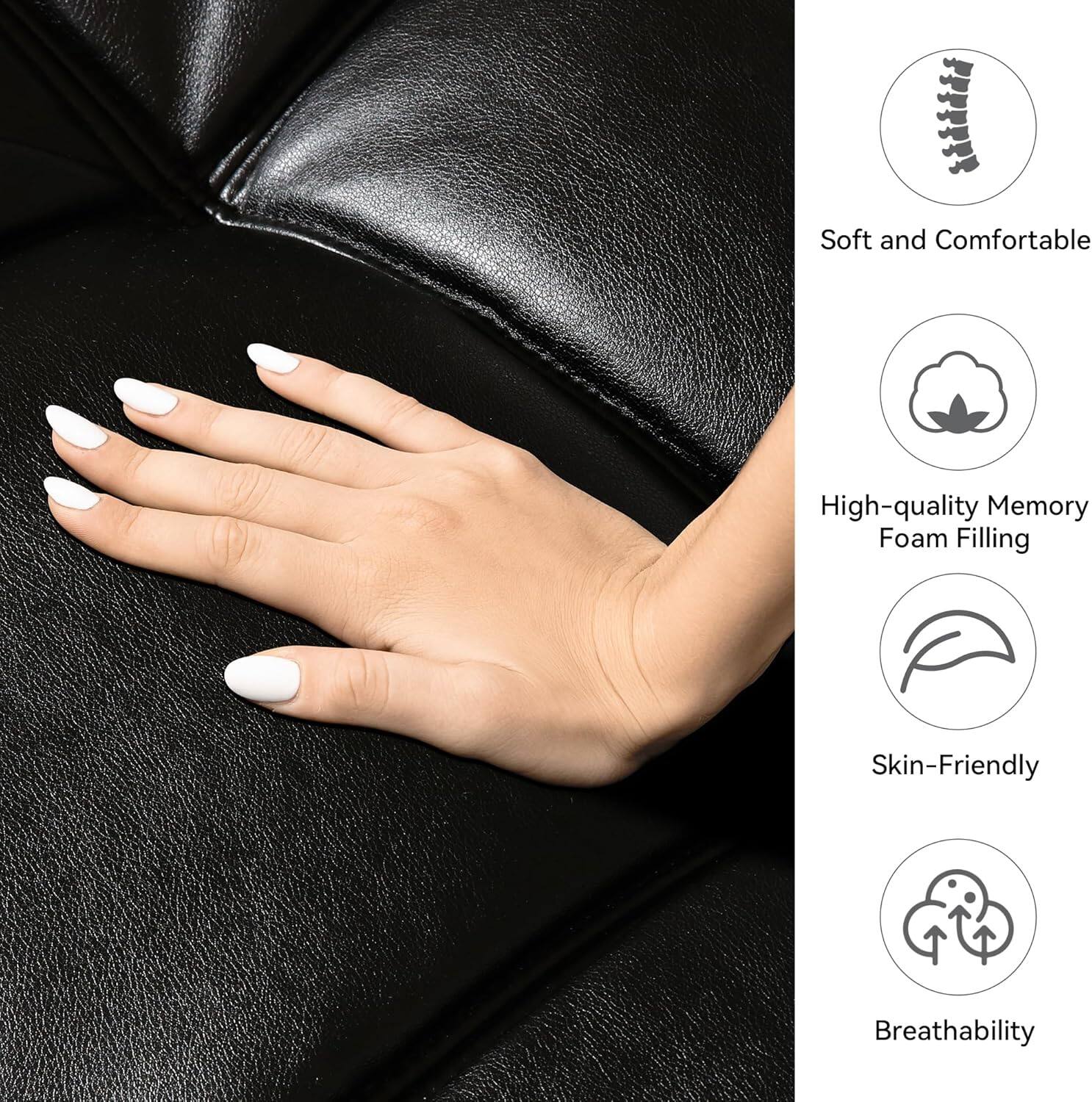 Soft and Comfortable  
High-quality Memory Foam Filling  
Skin-Friendly  
Breathability