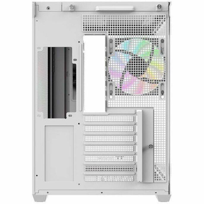 Alt View 2. Thermaltake - Thermaltake View 380 WS ARGB Snow Mid Tower Chassis - Mid-tower - Snow White - Wood, Tempered Glass, SPCC - 3 x Bay - 4 - White.