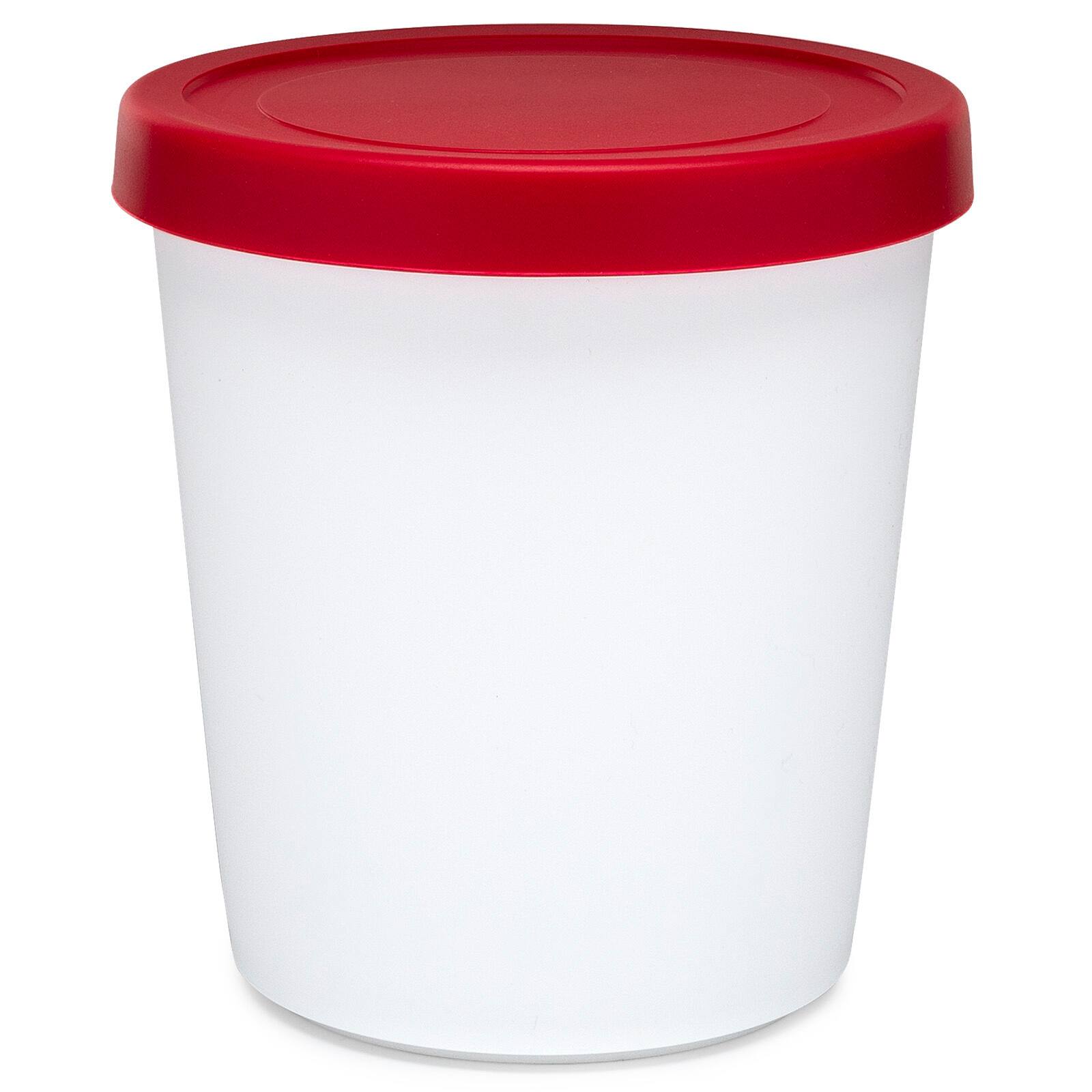 Back. ChefWave - ChefWave Reusable Silicone Ice Cream Storage Containers w/Lids (2-Pack).