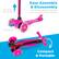 Easy Assembly & Disassembly
Remove handlebar to transport your compact scooter with ease
Pull Up to Remove Bar
Push Button
Compact & Portable