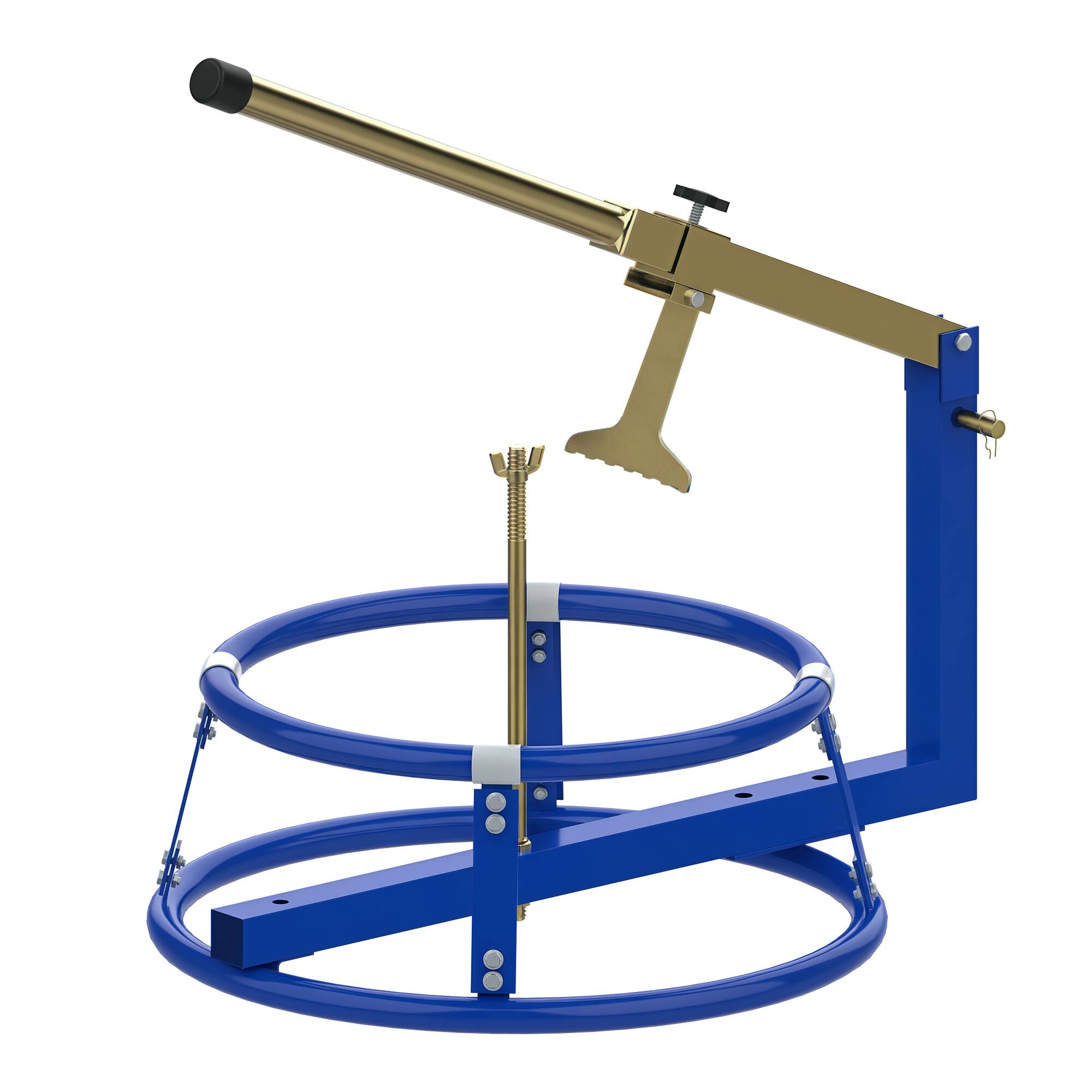 Front. Homcom - Motorcycle Tire Changer Stand with Adjustable Bead Breaker, Fit for 16-22in Tyres - Blue.