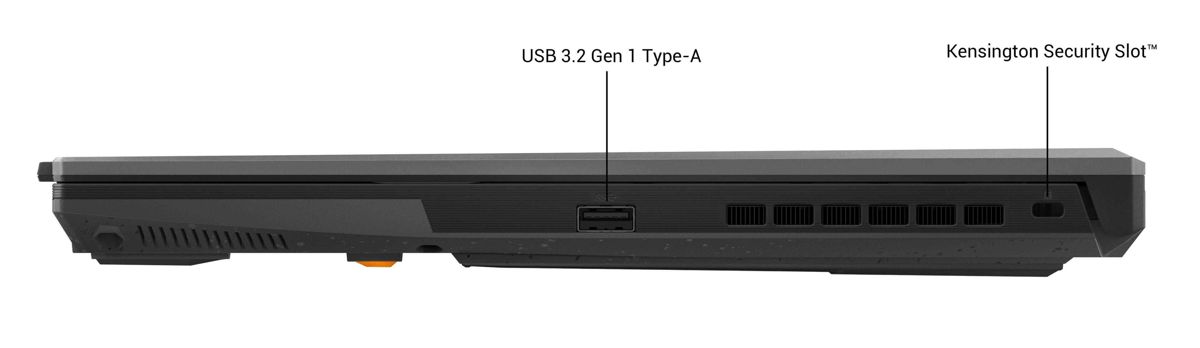 The text on the image reads "USB 3.2 Gen 1 Type-A Kensington Security Slot."