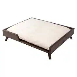 PetMaker - 36x29.5 Elevated Dog Bed with Cushion - DarkBrown