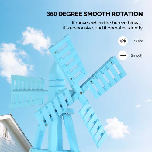 360 DEGREE SMOOTH ROTATION  
It moves when the breeze blows, it's responsive, and it operates silently  

Silent  
Smooth