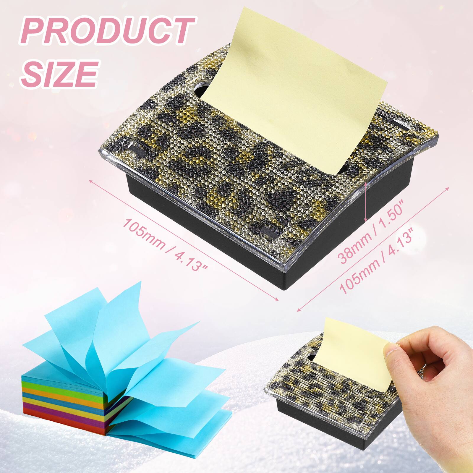 PRODUCT SIZE

105mm / 4.13"  
38mm / 1.50"  
105mm / 4.13"