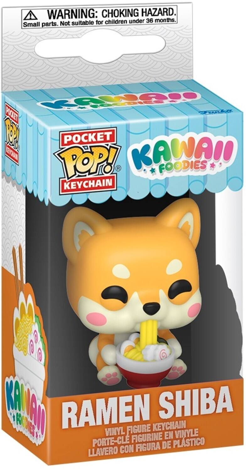 1 WARNING: CHOKING HAZARD. Small parts. Not suitable for children under 36 months. POCKET POP! KEYCHAIN KAWAII FOODIES RAMEN SHIBA VINYL FIGURE KEYCHAIN PORTE-CLÉ FIGURINE EN VINYLE LLAVERO CON FÍGURA DE PLÁSTICO