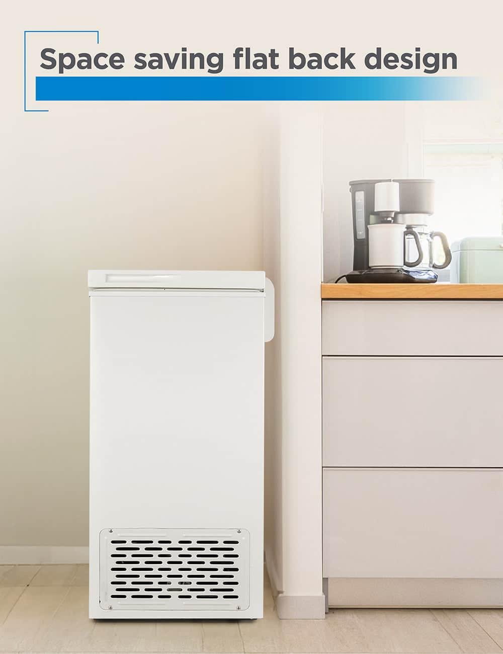 Space saving flat back design