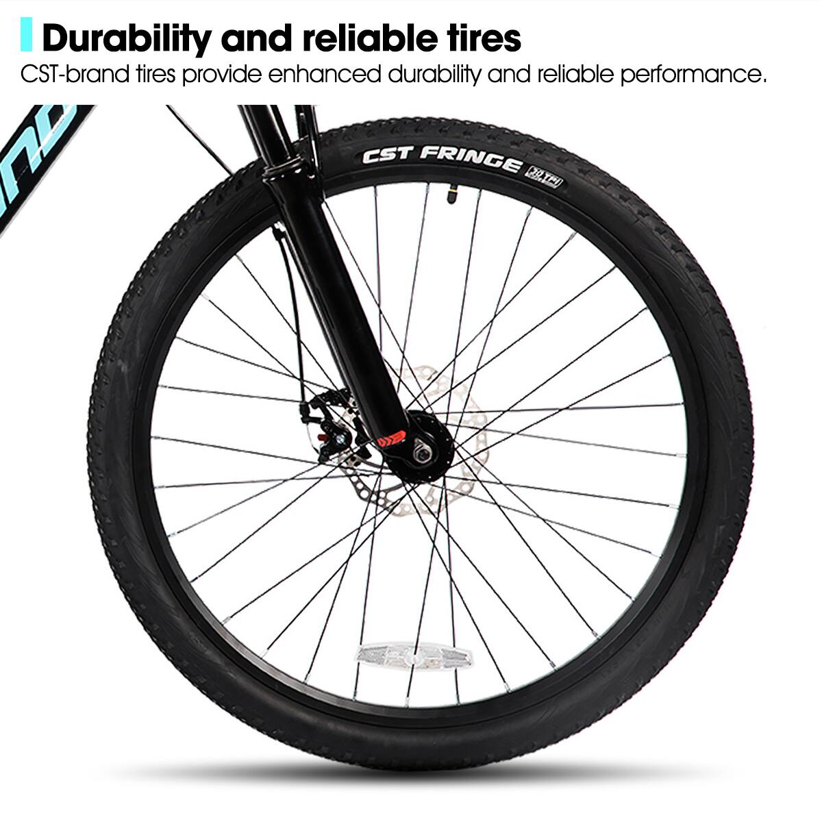 Durability and reliable tires  
CST-brand tires provide enhanced durability and reliable performance.