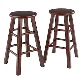 Winsome Wood - Element 2-Pc Counter Stool Set - Walnut