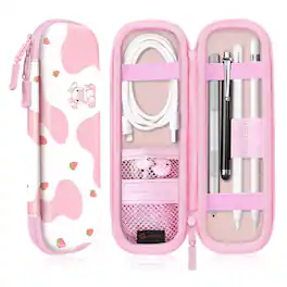 Kitcheniva - Shockproof Apple Pencil Case Stylus Smartpen Carrying Bag Sleeve - Strawberry Cow
