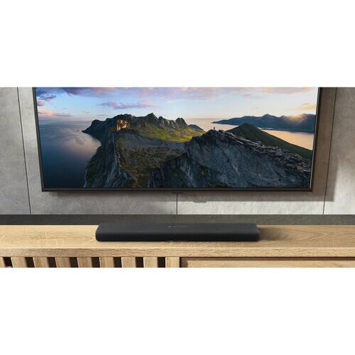 Alt View 6. Yamaha - Yamaha SR-B30A 120W 2.1-Channel Sound Bar with Built-In Subwoofers, Cleaning kit, Reusable Fastener Straps, Bundle.