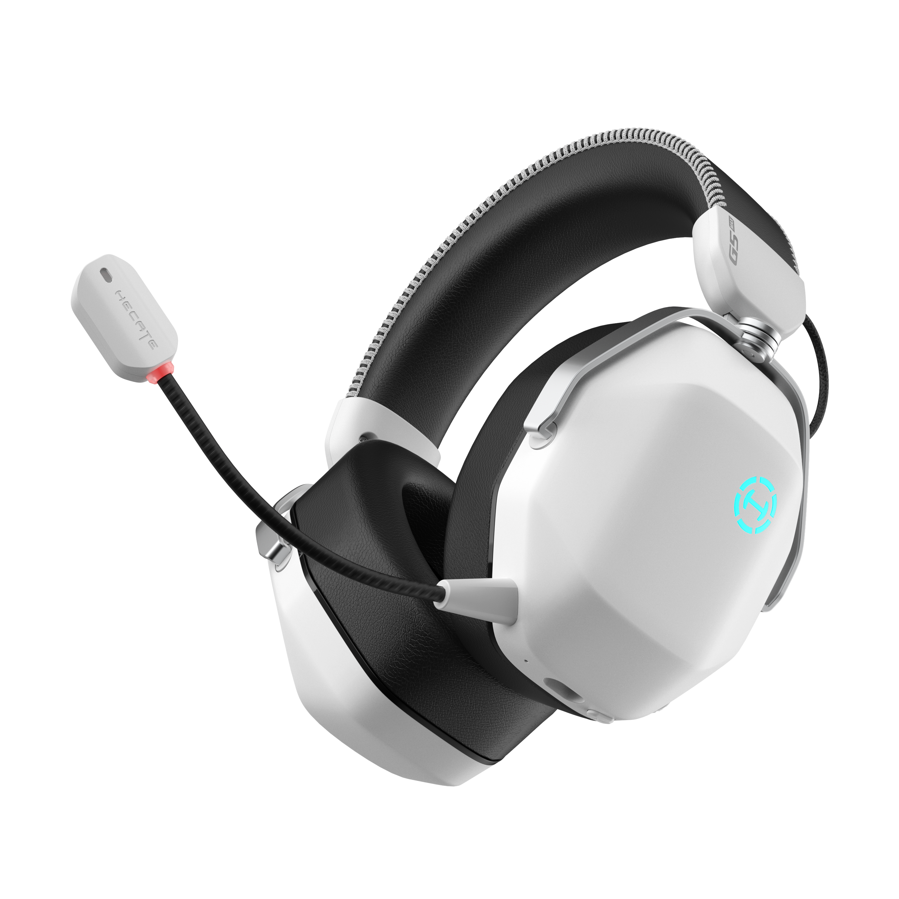 Angle. Edifier - Hecate by Edifier G5 MAX Quad-mode Gaming Headset with THX Spatial Audio+, White - White.