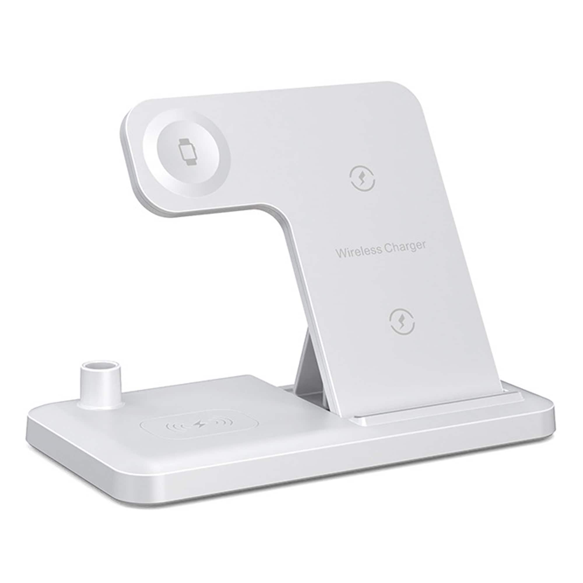 YONWAY - Wireless Charging Station, Fast Foldable Desktop Cell Phone Charger Stand for iPhone, Apple Watch, Airpods and Pencil