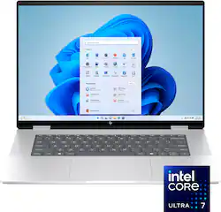 HP - Envy 2-in-1 16" 2K Touch-Screen Laptop - Intel Core Ultra 7 - 32GB Memory - 2TB SSD - Glacier Silver - Front_Zoom