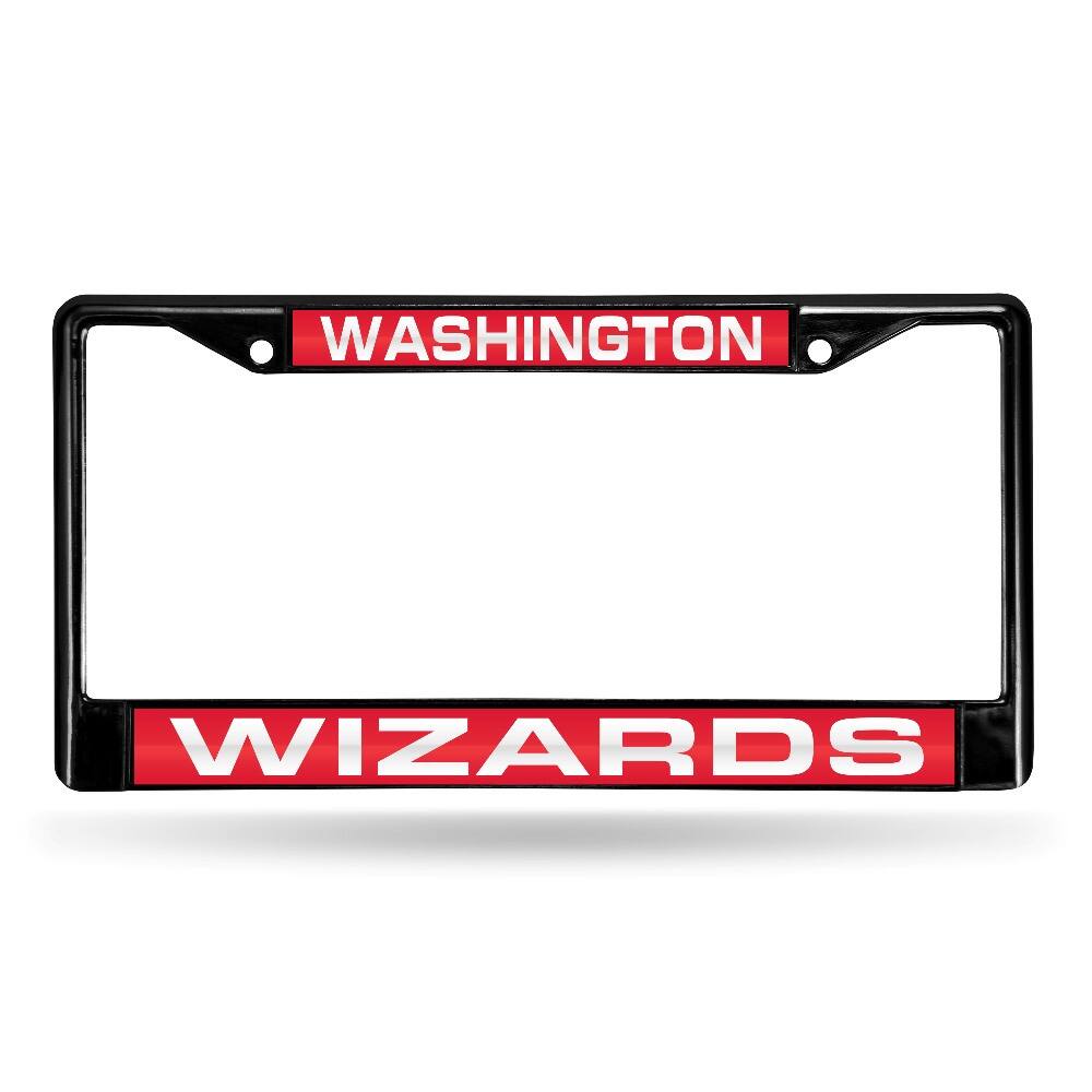 Washington Wizards NBA Black Metal Laser Cut License Plate Frame