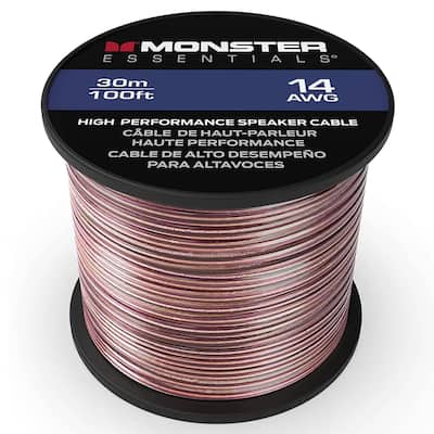 Monster XP Copper Clad Aluminum (CCA) Speaker Wire 14 Gauge Cable Monster XP Copper Clad Aluminum (CCA) Speaker Wire 14 Gauge Cable