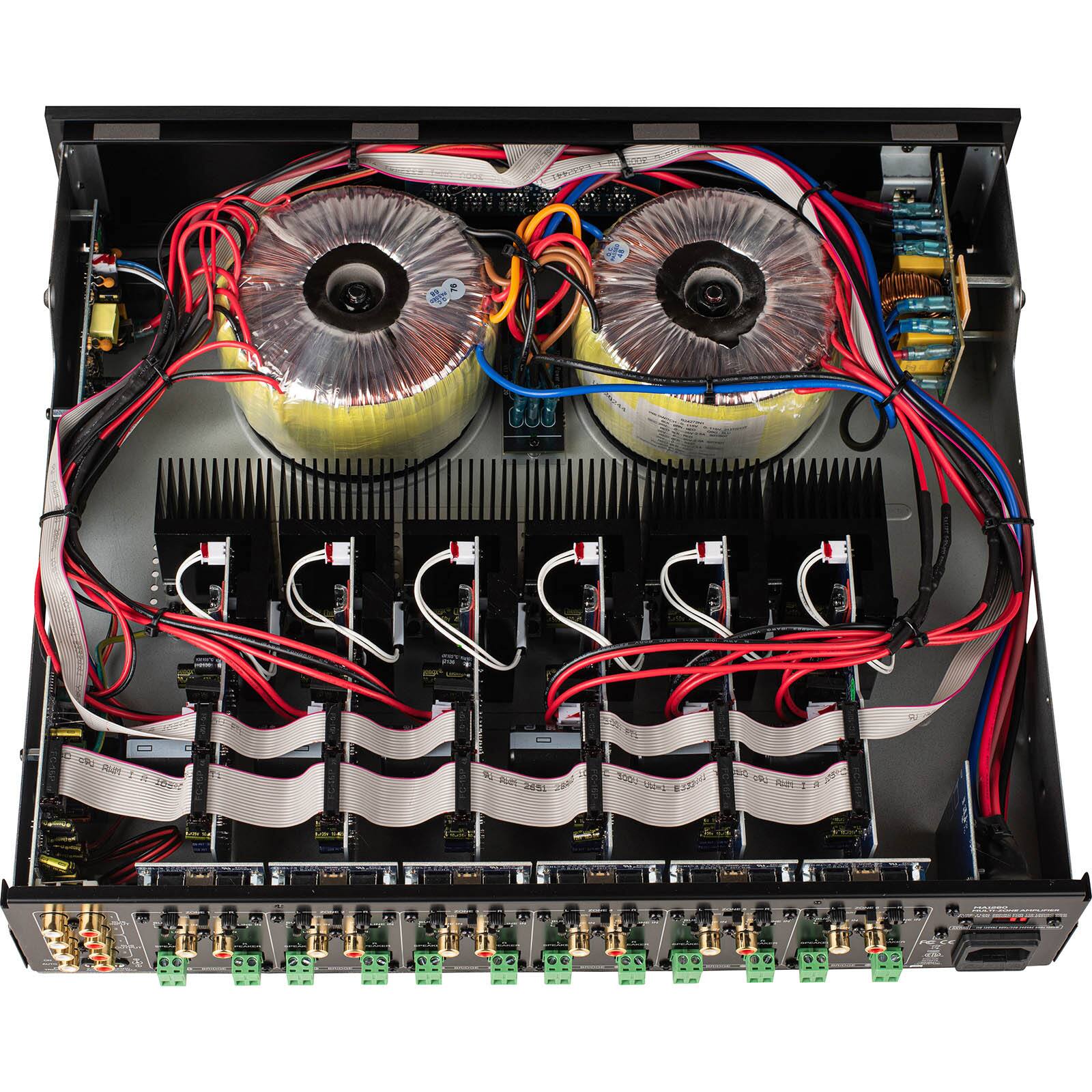 Alt View 1. Dayton Audio - MA1260 Multi-Zone 12-Channel Amplifier 60WPC.