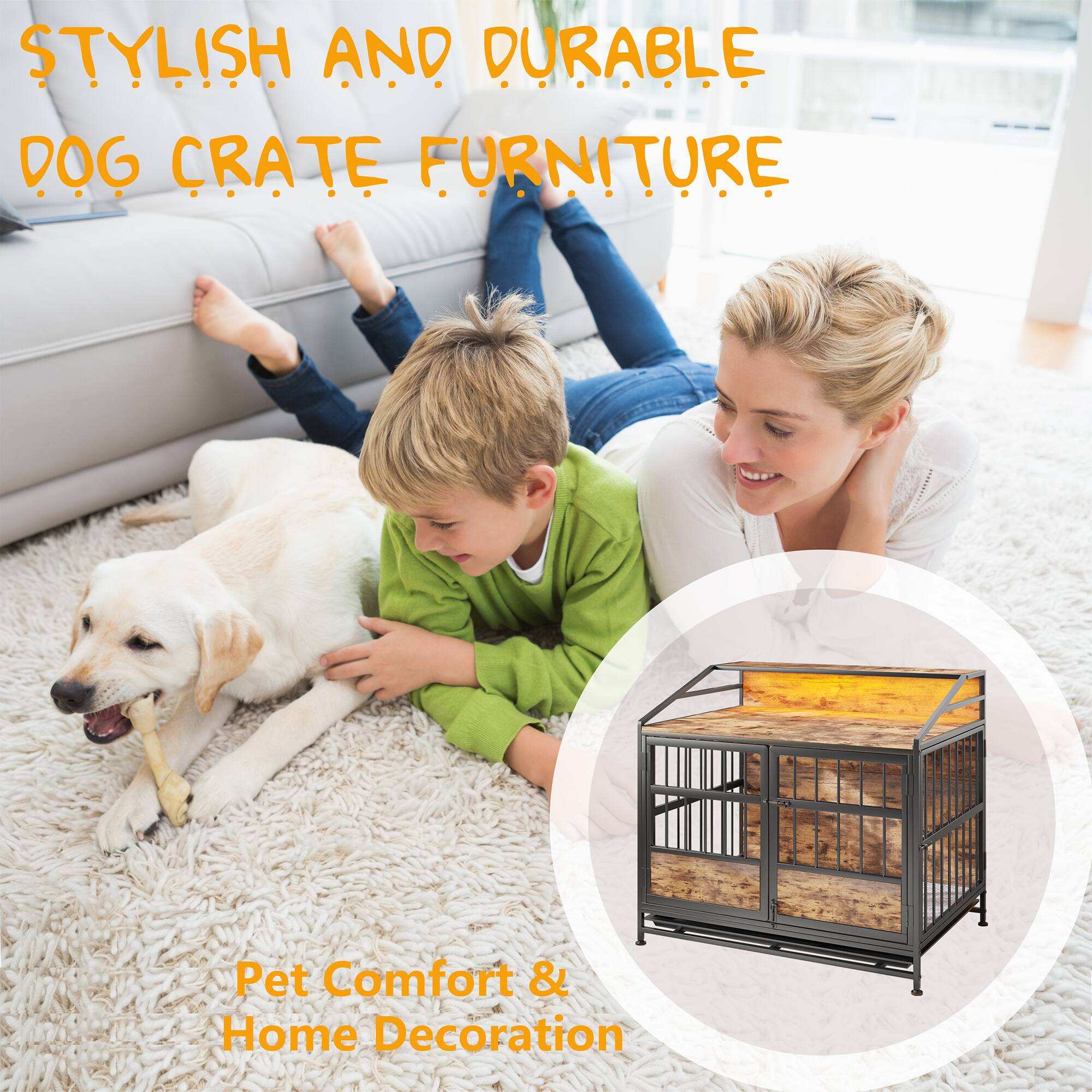 STYLISH AND DURABLE DOG CRATE FURNITURE

Pet Comfort & Home Decoration