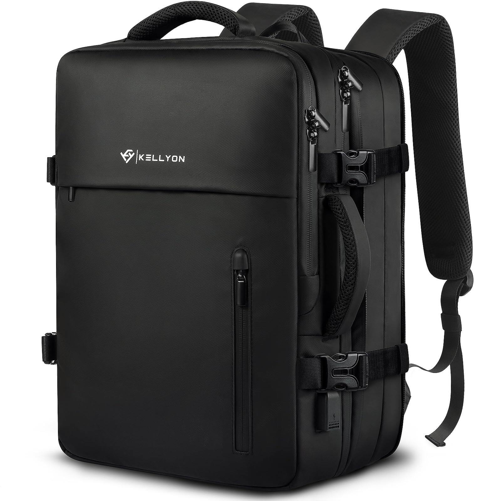 Front. Pacoar Cade - Travel Laptop Backpack For Men Women  Carry On Airplane Approved Suitcase Waterproof Outdoor Sports - Default.